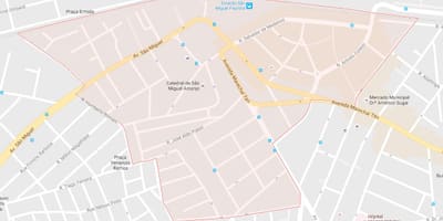 মানচিত্র São Miguel Paulista সাও পাওলো