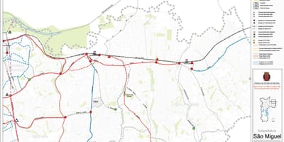 মানচিত্র São Miguel Paulista সাও পাওলো - পাবলিক transports